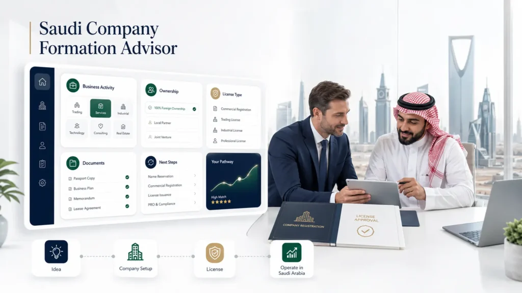 Saudi Company Formation Advisor by IMBS – Israr Modern Business Services
