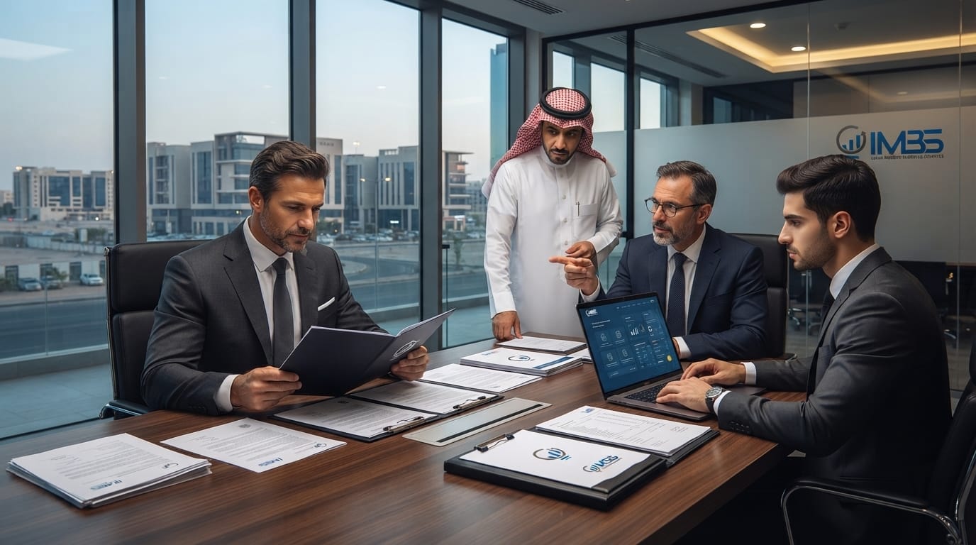 IMBS consultants helping an investor establish a business in Dammam