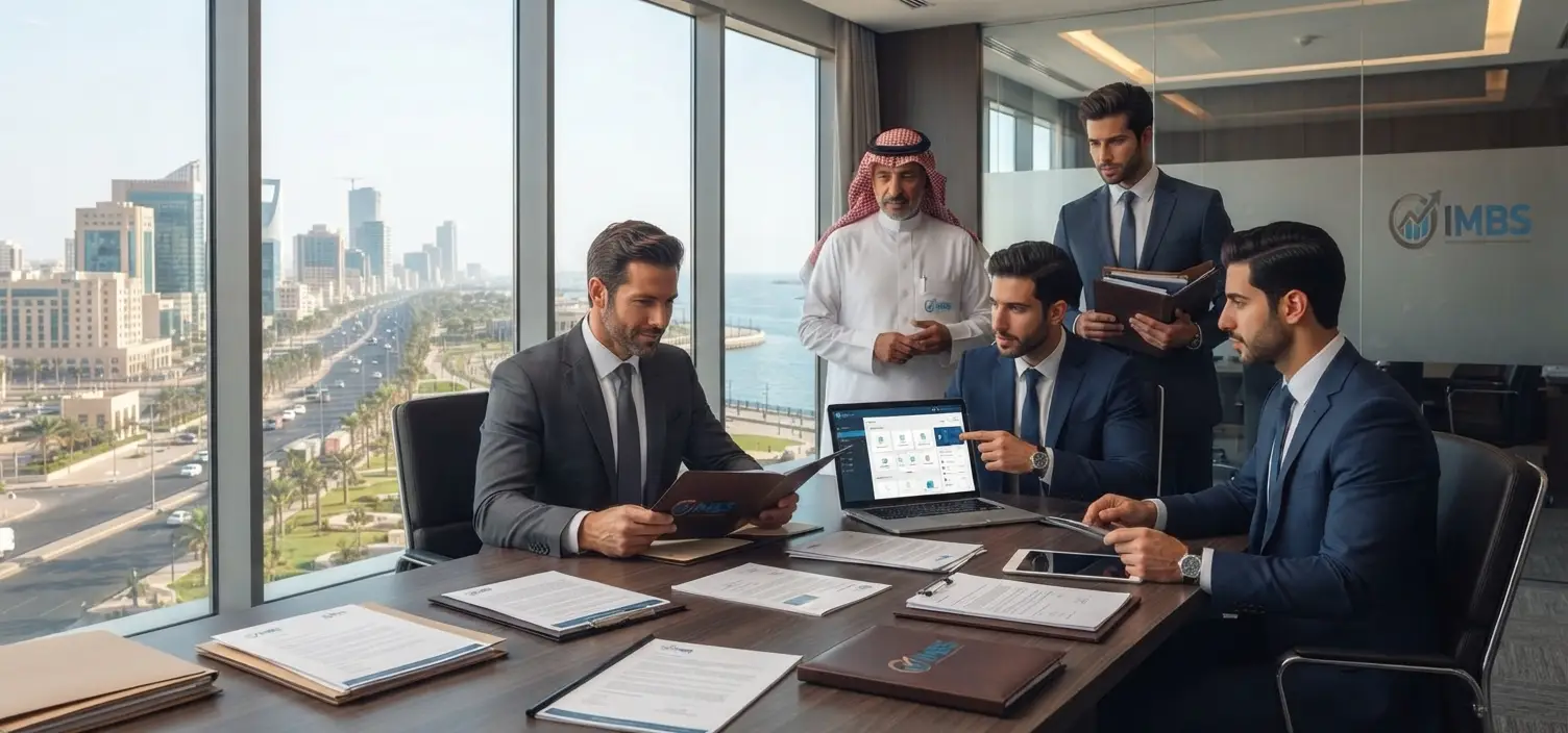 Business Setup in Jeddah 2 IMBS consultants helping an investor establish a business in Jeddah