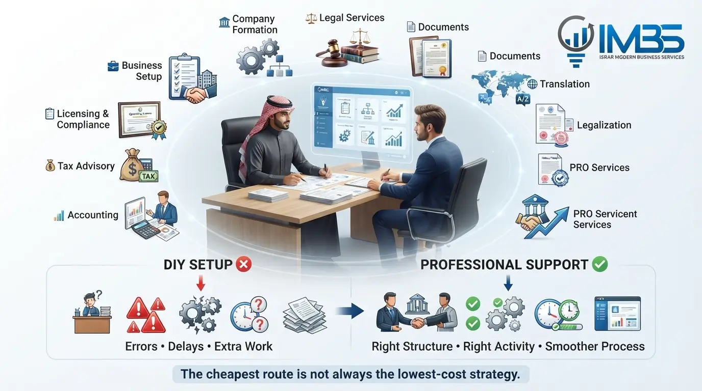 Professional business setup services and support in Saudi Arabia