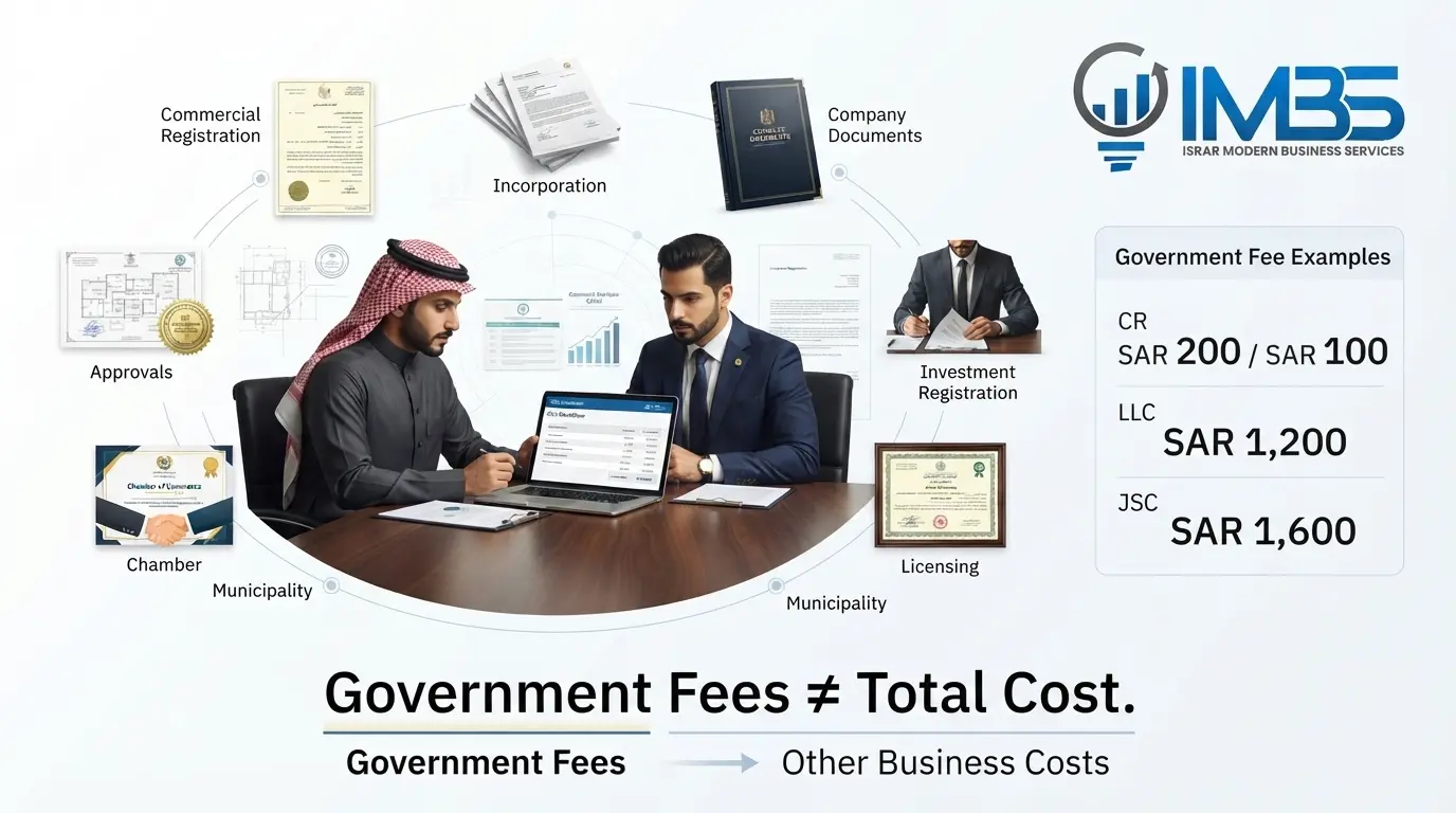 Government fees for business setup in Saudi Arabia