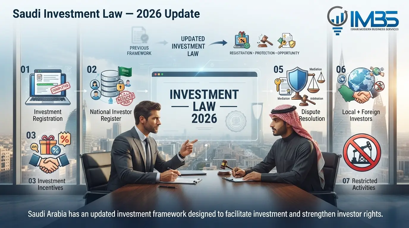 Foreign Investment in Saudi Arabia 2 Saudi Investment Law 2026 update for local and foreign investors