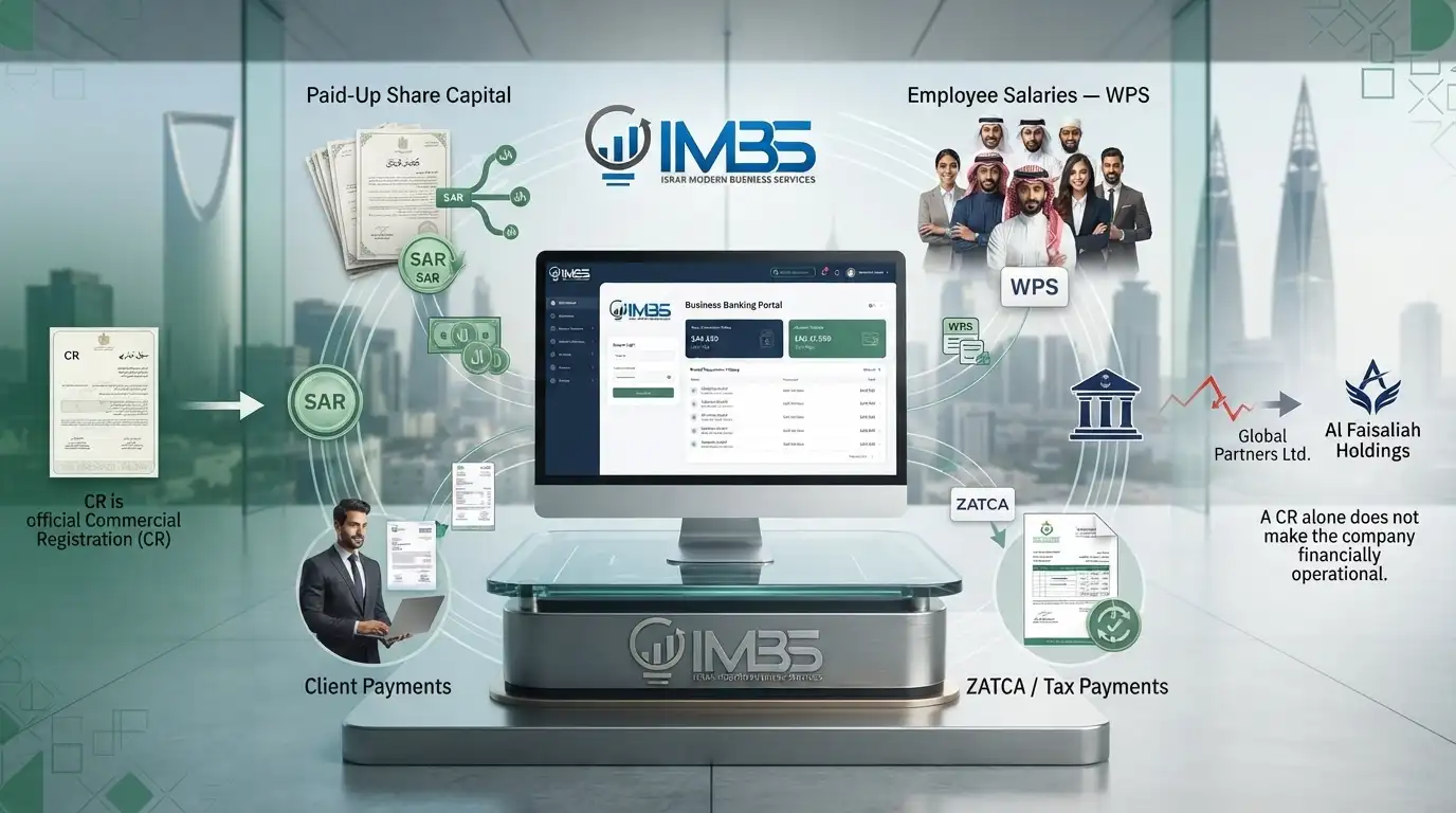 Saudi corporate bank account for business operations